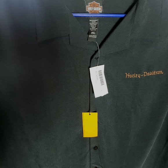 Harley Davidson Tori Richards 3XL Embordered Eagle And Snake NWT Charcoal Black - Picture 7 of 9